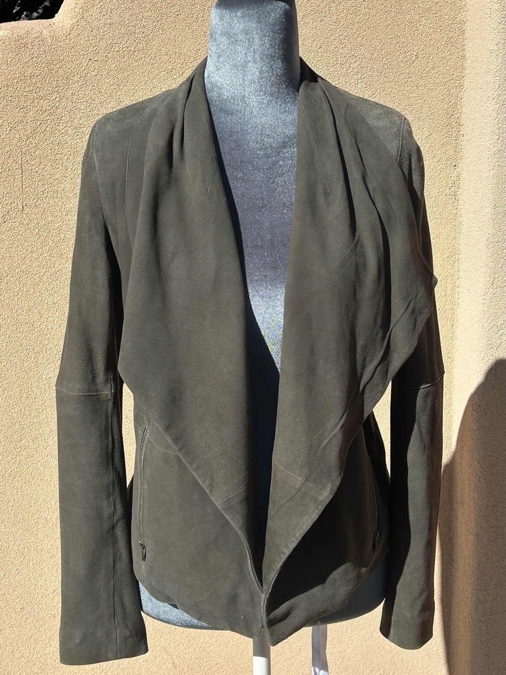 Joie Olive Green Suede Jacket